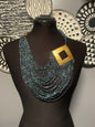 Maasai Beaded Choker with Brass
