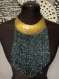 Maasai Beaded Choker with Brass