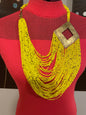Maasai Beaded Choker with Brass