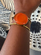 Brass Bracelets W/Glass Pendant Option 2