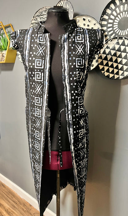Kimono's/Dusters Sleeveless - XL Large